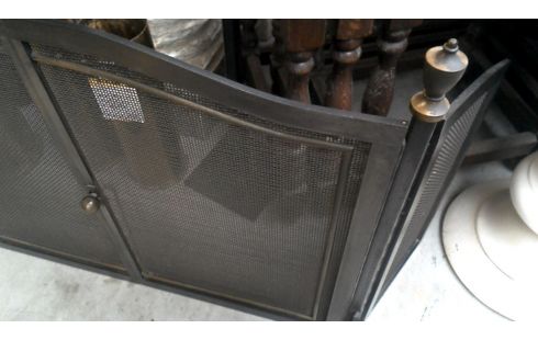 OFFENER KAMIN, , KAMINGITTER EISEN KUPFER