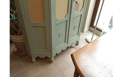 MEUBLE VERT 2 PORTES HAUT