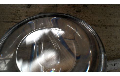 JARRÓN, , CUERNO AZUL CRISTAL