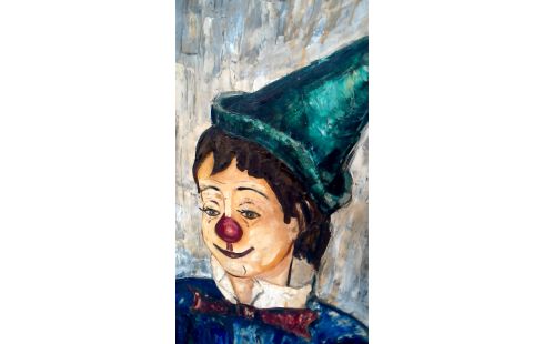 GEMÃLDE, , CLOWN GEWIDMET