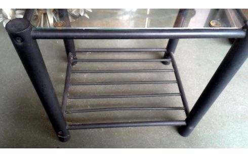 NACHTTISCH SCHWARZ METALL EIS