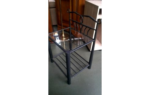 NACHTTISCH SCHWARZ METALL EIS