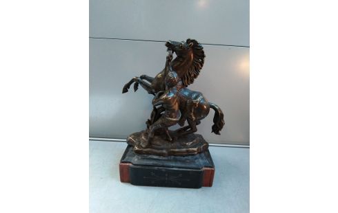 SCULPTURE BRONZE CHEVAL DE MARLY