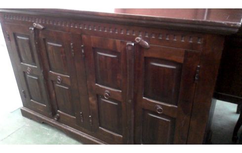 DRESSOIR KOLONIAAL 4 DEUREN MASSIEF HOUT