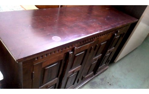 DRESSOIR KOLONIAAL 4 DEUREN MASSIEF HOUT