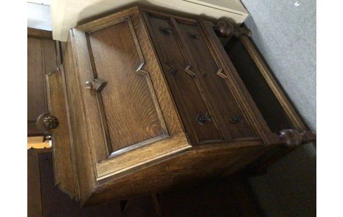 SECRETAIRE CHENE MOYEN BATTANT 2 TIROIRS