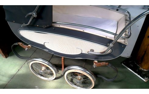 LANDAU VINTAGE GRIS BLANCHE CHROME