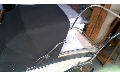 LANDAU VINTAGE GRIS BLANCHE CHROME