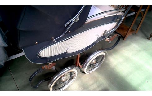 LANDAU VINTAGE GRIS BLANCHE CHROME