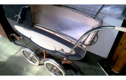 LANDAU VINTAGE GRIS BLANCHE CHROME