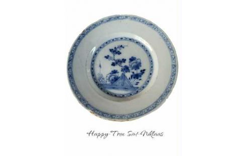 TELLER ANTIK DELFT PORZELLAN