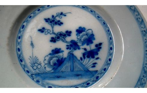 TELLER ANTIK DELFT PORZELLAN