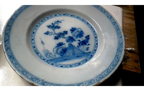 TELLER ANTIK DELFT PORZELLAN