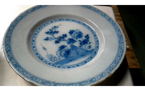 TELLER ANTIK DELFT PORZELLAN