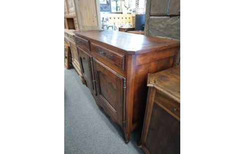 BAHUT BAS 2 PORTES 2 TIROIRS NOYER