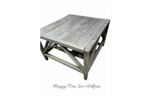 MESA DE JARDÍN BAJO TECA