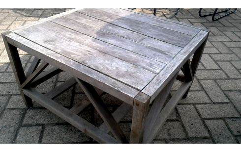 MESA DE JARDÍN BAJO TECA