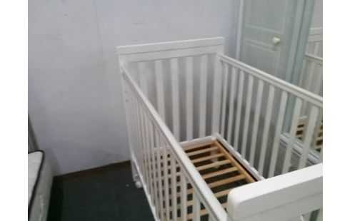 LIT BEBE COULISSANT 60X120 SUR ROULETTES