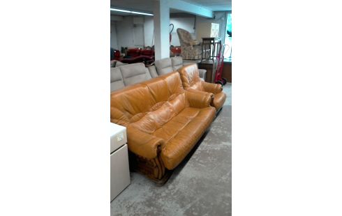 SOFÁ CUERO, , 1 SILLÓN