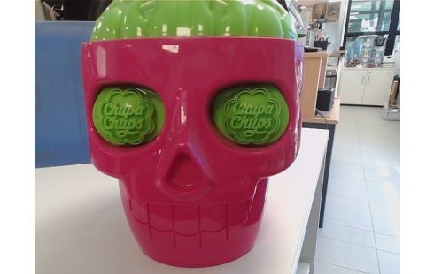 DISTRIBUTEUR SUCETTES CHUPA CHUPS TETE DE MORT