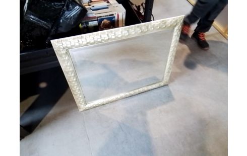 MIROIR BOIS RECTANGLE DORÉ VERRE BISEAUTÉ