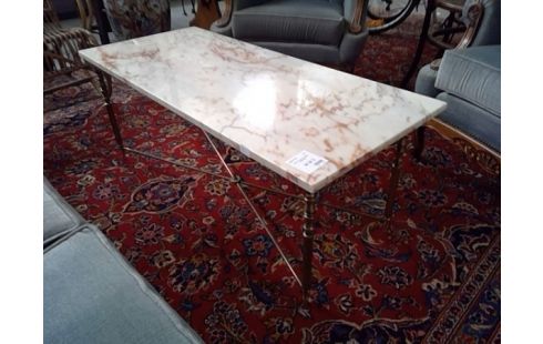 TABLE DE SALON MARBRE PIED DORE