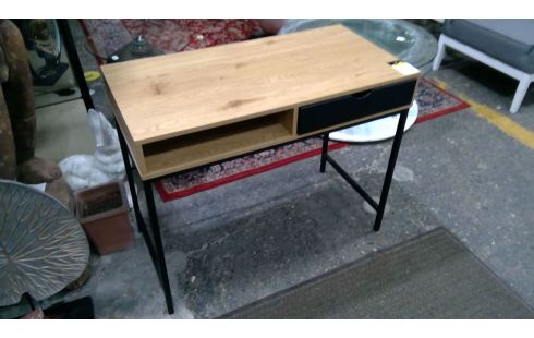 PUPITRE 1 MADERA PIE METAL NEGRO