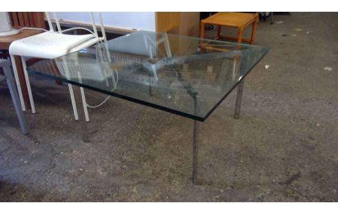 TABLE BASSE BARCELONA KNOLL LUDWIG MIES VAN DER ROHE