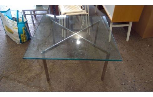 TABLE BASSE BARCELONA KNOLL LUDWIG MIES VAN DER ROHE