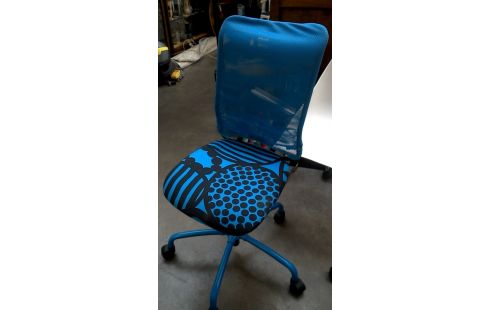BÜROSTUHL IKEA BLAU MET SCHWARZ