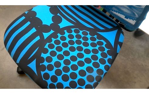 BÜROSTUHL IKEA BLAU MET SCHWARZ