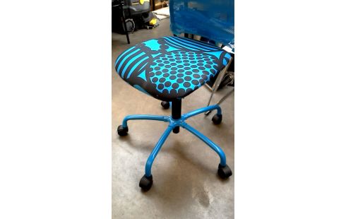 BÜROSTUHL IKEA BLAU MET SCHWARZ