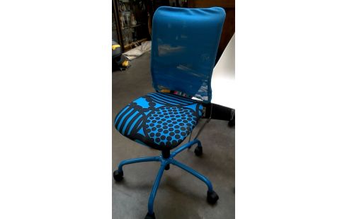BÜROSTUHL IKEA BLAU MET SCHWARZ