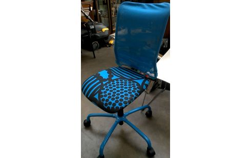 BÜROSTUHL IKEA BLAU MET SCHWARZ