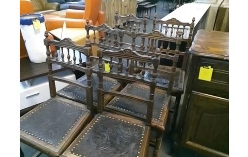 LOT DE 6 CHAISES STYLE HENRI II