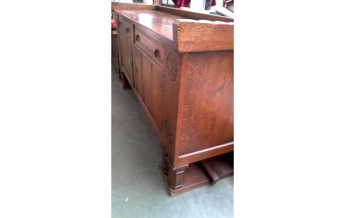 APARADOR BAJO CASTAÑO ROBLE MACIZO 2 PUERTAS / 2 CAJONES