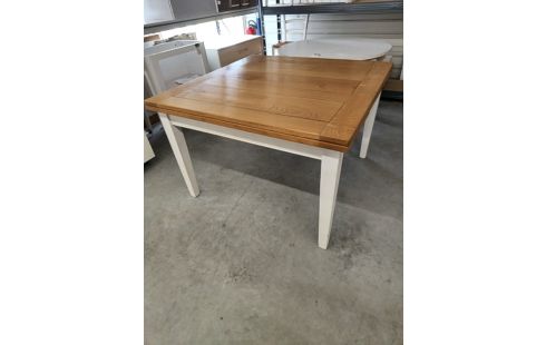 TABLE CARRÉE BOIS 2 RALLONGES