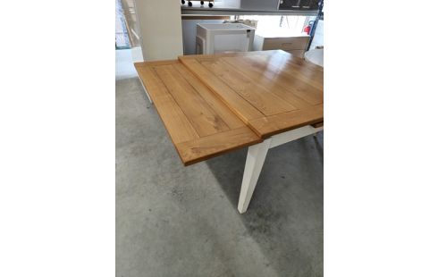 TABLE CARRÉE BOIS 2 RALLONGES