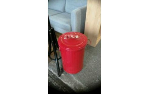 MÜLLEIMER ROT METALL