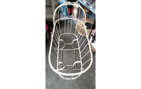 WIEGE ANTIK WEISS SCHMIEDEEISEN, , SCHAUKEL