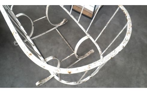 WIEGE ANTIK WEISS SCHMIEDEEISEN, , SCHAUKEL