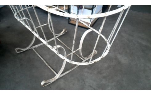 WIEGE ANTIK WEISS SCHMIEDEEISEN, , SCHAUKEL