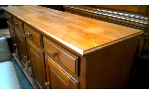 BUFFET BAS PIN 4 PORTES / 4 TIROIRS