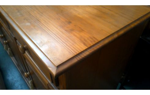 BUFFET BAS PIN 4 PORTES / 4 TIROIRS