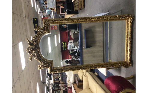 MIROIR STYLE BAROQUE DORÉ ANGELO