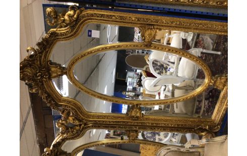 MIROIR DORE BISEAUTE DECO ANGE