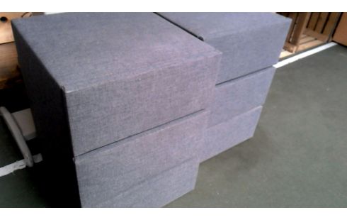 NACHTKASTJE STOF GRIJS 2 LADEN PER STUK