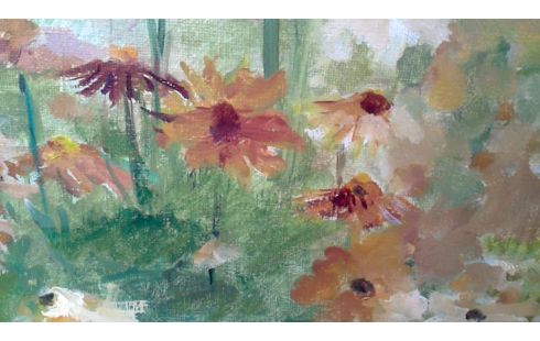 PINTURA FLOR DEDICATORIA