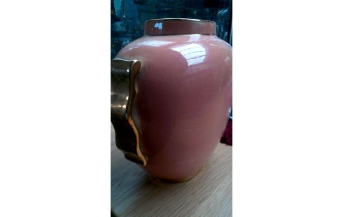 VAAS NR.3 BOCH KERAMIS CHEVALIER ROZE GOUD ART DECO