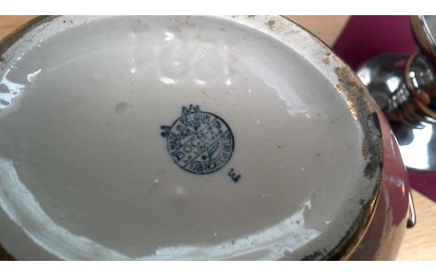 VAAS NR.3 BOCH KERAMIS CHEVALIER ROZE GOUD ART DECO